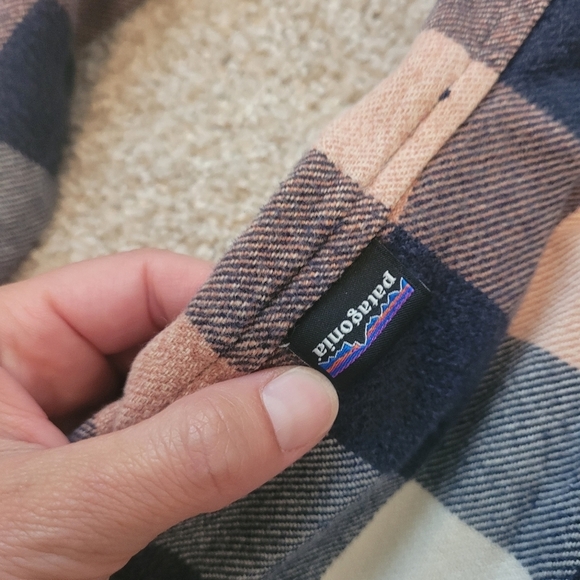 Patagonia Youth Button Up Organic Cotton Flannel Shirt Size Large - Picture 7 of 8